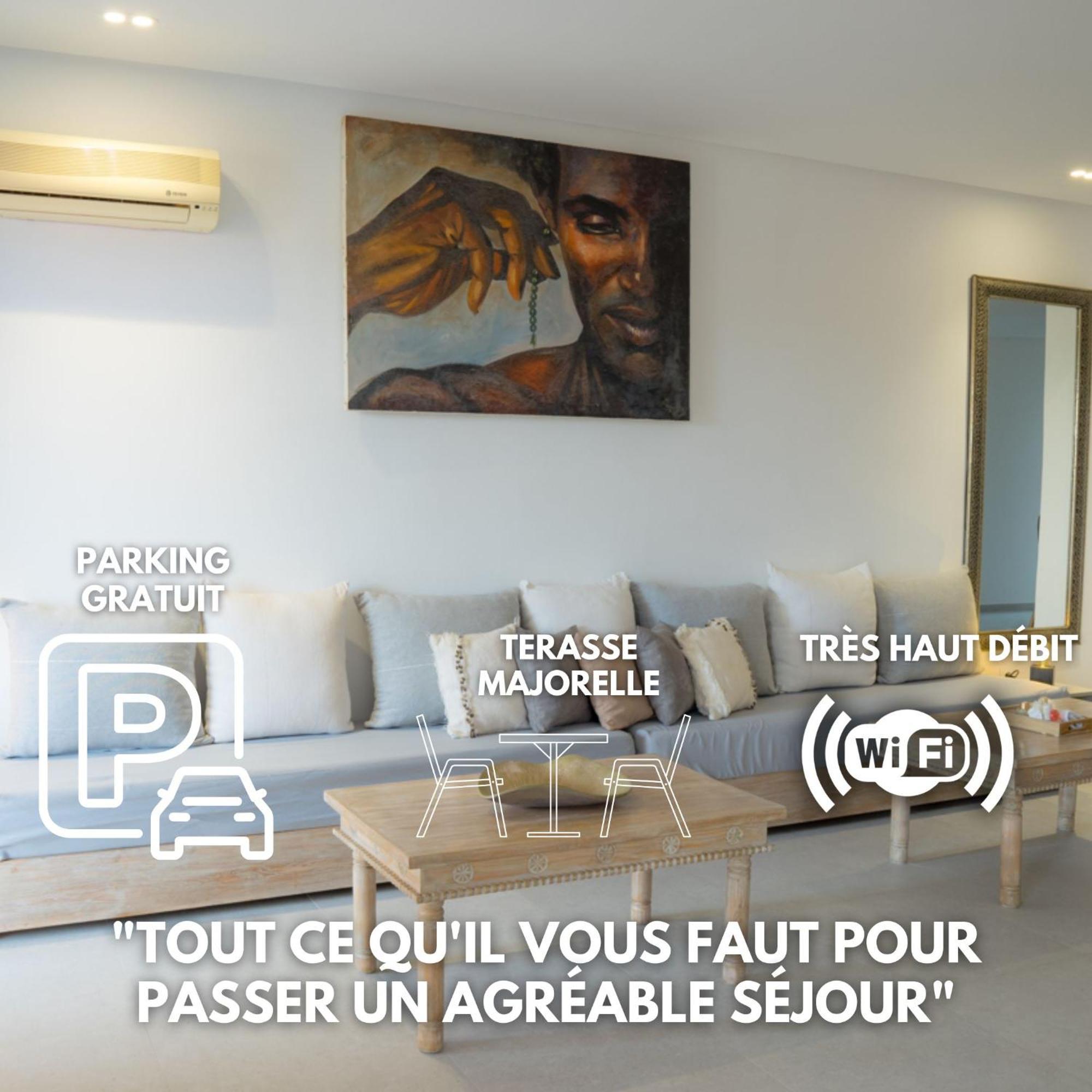 Majorelle - Luxe-terasse-parking Privee Appartement Marrakesh